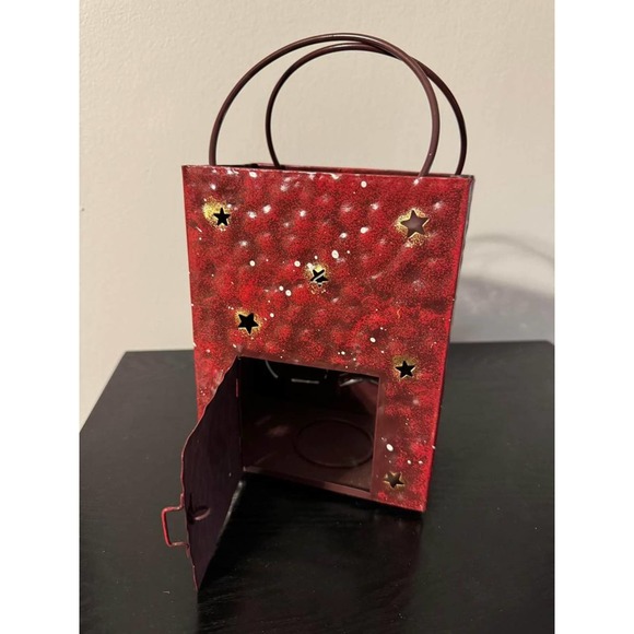 Metal Bag Shaped Christmas Candle Holder - Two Available - Picture 4 of 4